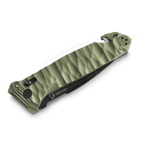 Zavírací nůž TB Outdoor CAC S200 French Army G10, Kombinované ostří - Khaki