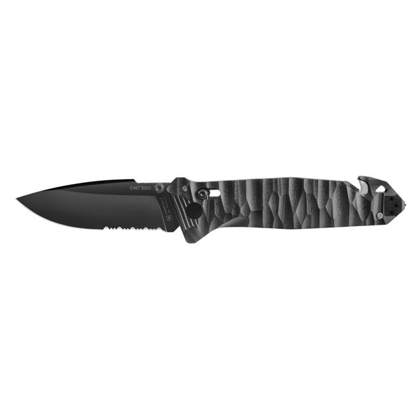Zavírací nůž TB Outdoor CAC S200 French Army G10, Kombinované ostří - Black
