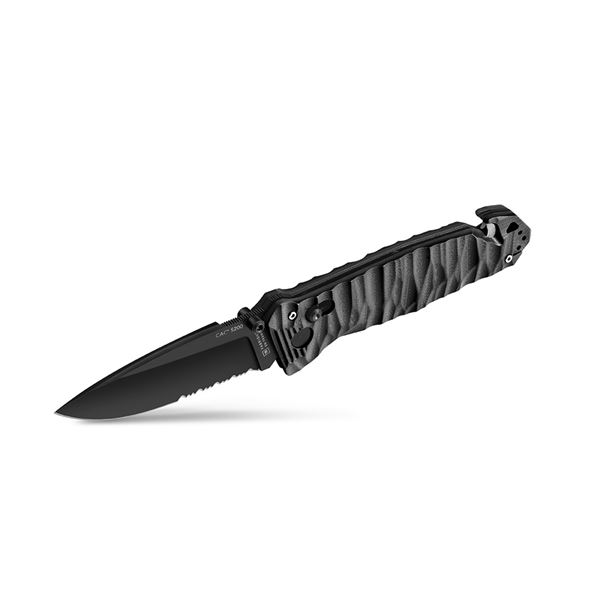 Zavírací nůž TB Outdoor CAC Army PA6 TX, kombinované ostří – Black