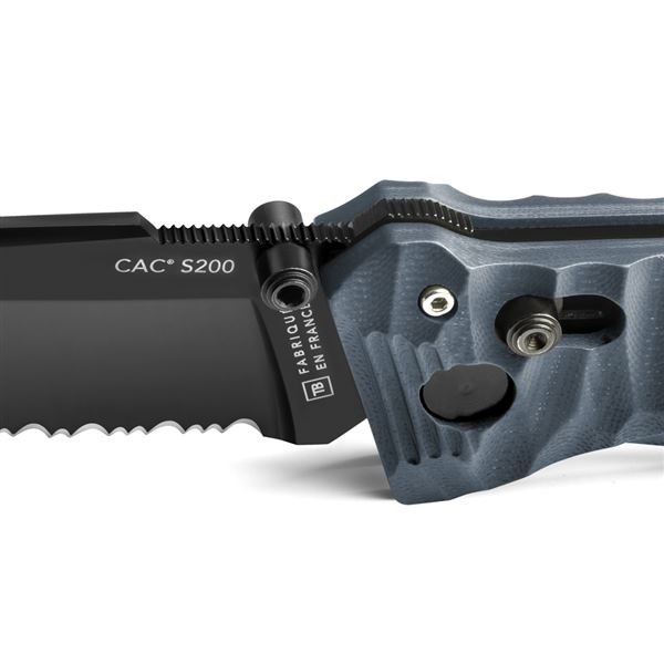 Zavírací nůž TB Outdoor CAC S200 French Army G10, Kombinované ostří - Slate