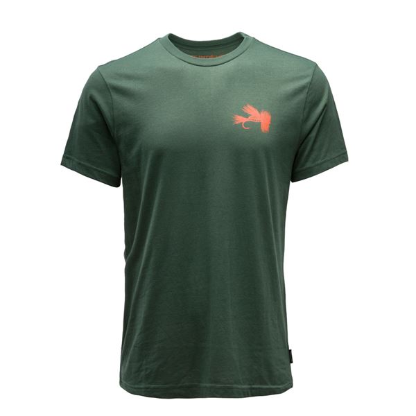 Dry Fly SS T-Shirt  - Deep Forest vel. S