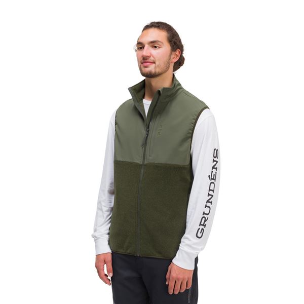 Bering Fleece Pro Vest  - Deep Lichen Green/Deep Depths vel. M